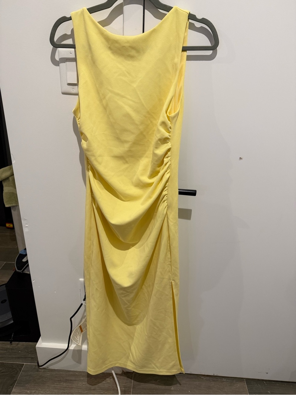 Revolve Maisie Midi Dress in Butter Yellow Size Medium